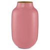 Vase Metal Oval Old Pink 30cm