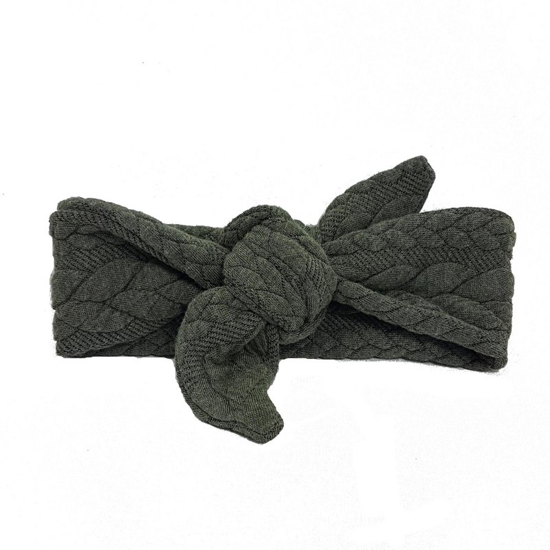 Baby hårbånd TIED Cable Huntergreen OK 4131