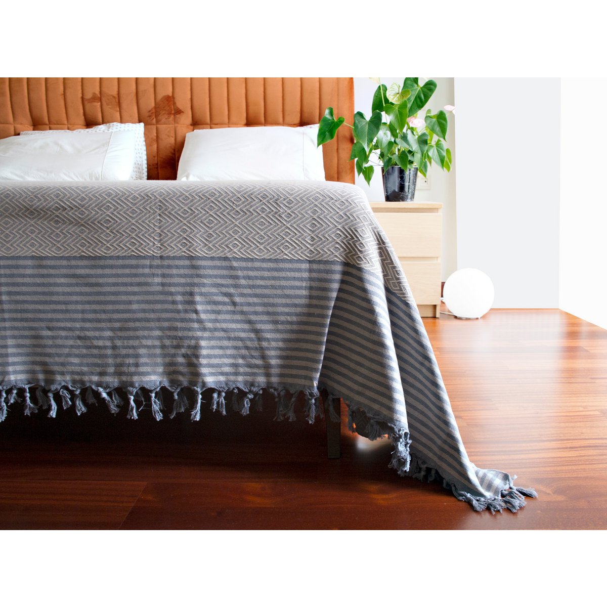 Beige 200 cm x 240 cm 100% Cotton