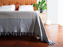 Beige 200 cm x 240 cm 100% Cotton