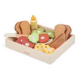 Houten Sandwich Set - "Maak Je Eigen Broodjes"