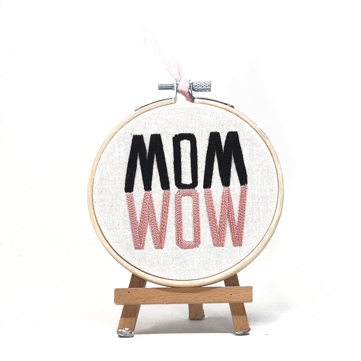 Art mural de cerceau de broderie fait à la main - Le cadeau parfait pour la fête des mères 10 cm