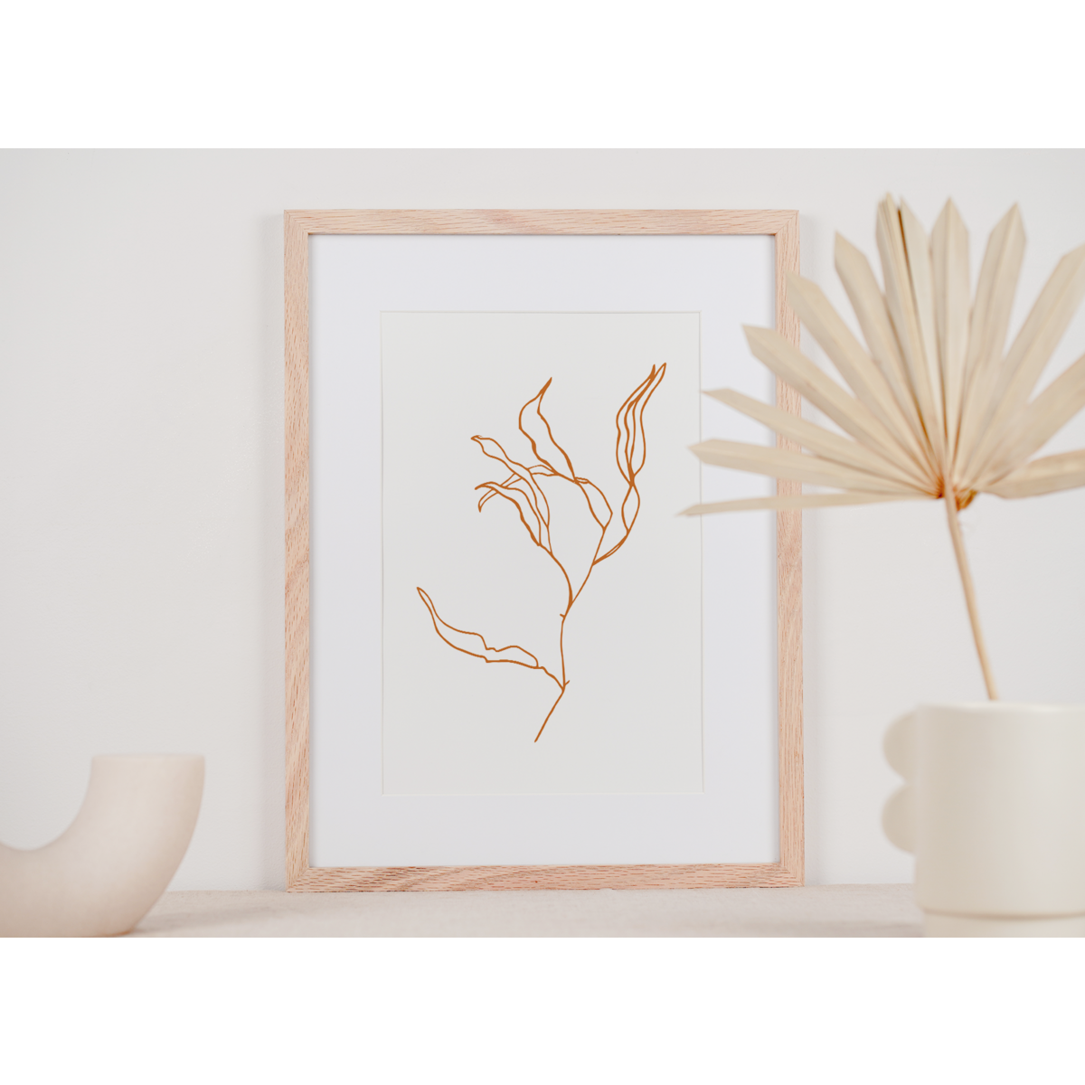 Rama minimalista de la tierra Póster