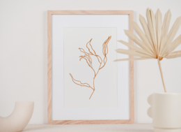 Minimalistisk Earth Branch-plakat