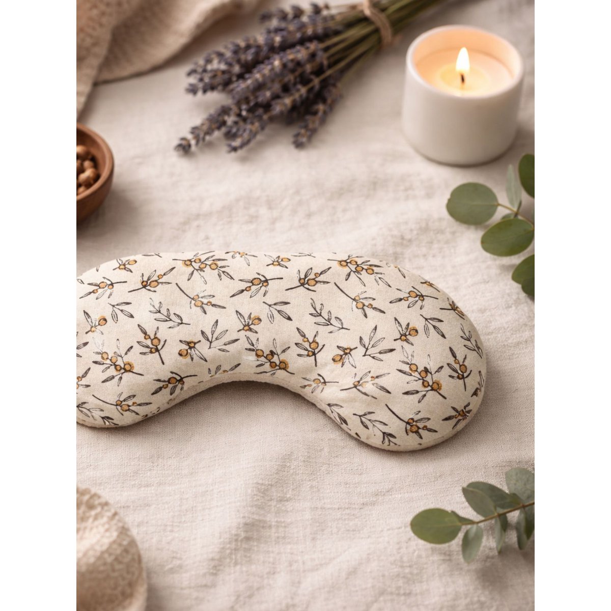 Heating cushion - Cherry stone eye mask - Blossom branch