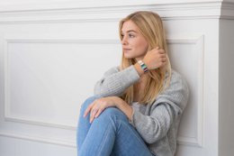 Remember - Sierraad Armband Antoine met Elastiek Ø 19 cm - Multicolor