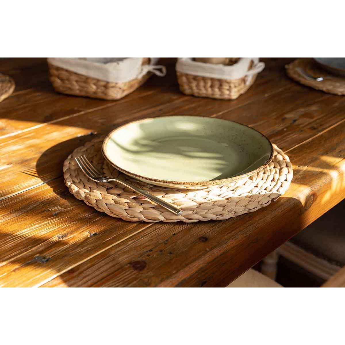 Tafelsets gemaakt van waterhyacint, ronde gevlochten - diameter van 35 cm