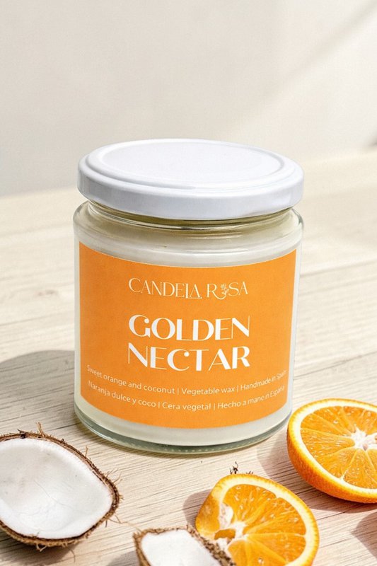 Sød appelsin- og kokosduftlys - Golden Nectar
