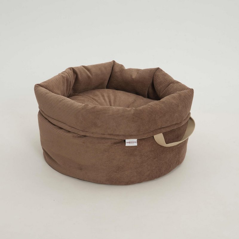 Hundekörbchen Shopper Little Basket Chelsea Cord toffee