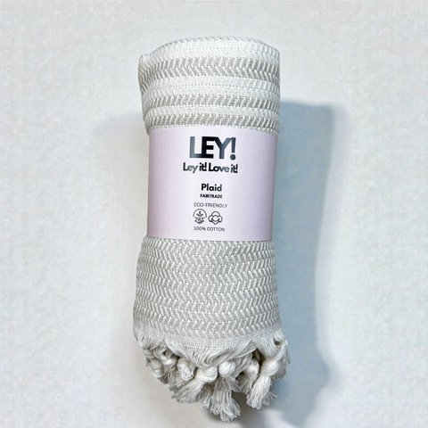 LEY! Plaid - Zickzack - Beige