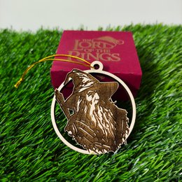 Zestaw 6 drewnianych ozdób choinkowych Władca Pierścieni, prezent dla geeków, ozdoby choinkowe, wystrój domu, ekologiczne dekoracje świąteczne, LOTR
