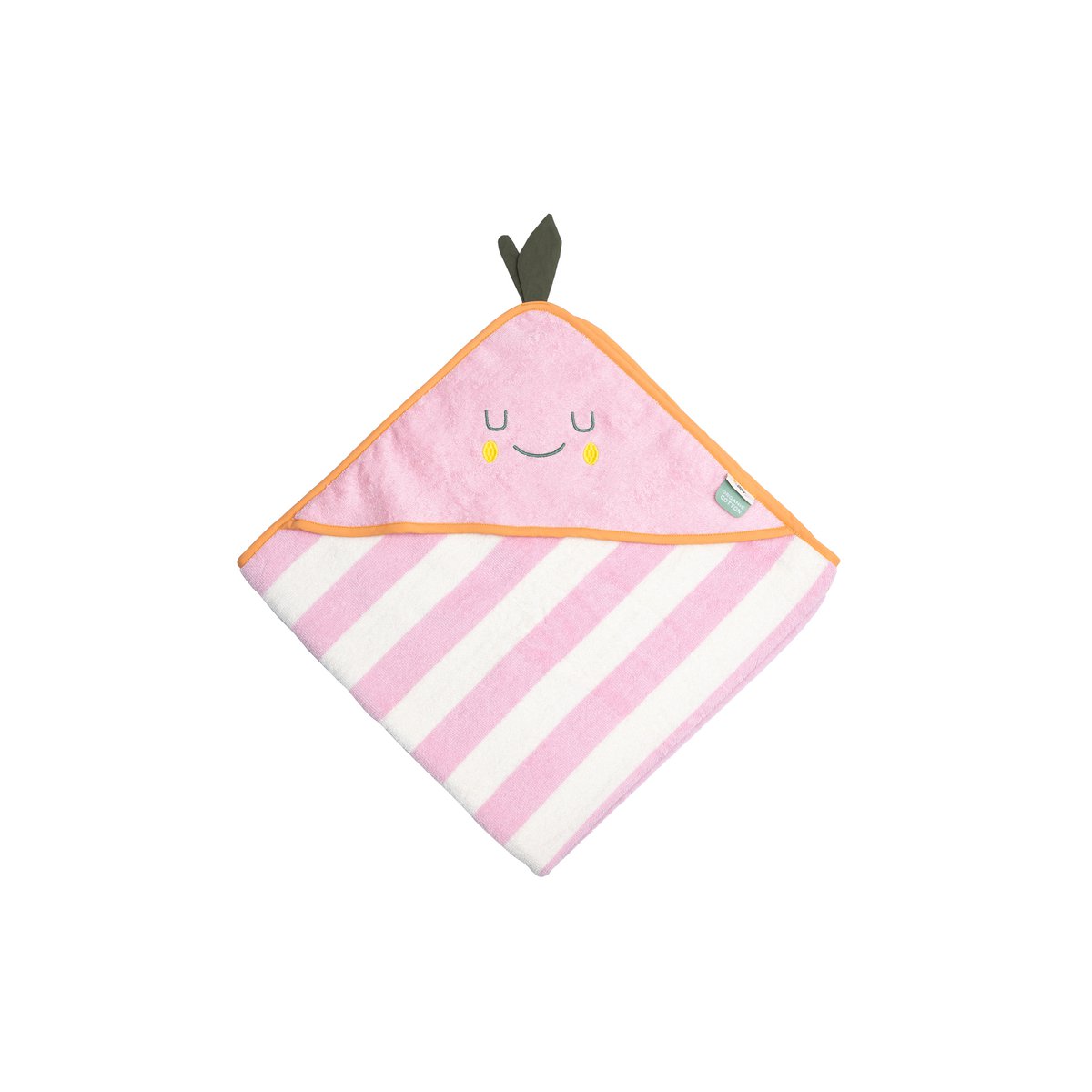 Terry Cotton Kid Hooded Towel Mandy Mandarine