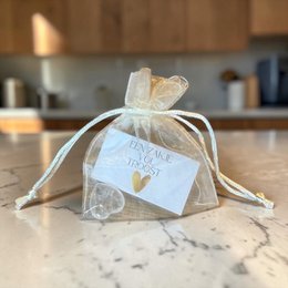 Bag Full of Comfort with Rock Crystal Heart