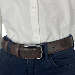 Monogramm Ledergürtel | Echtes Leder | Herren & Damengürtel | 3,5 cm | 8 Farben