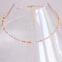 Beaded necklace MIX NUDE