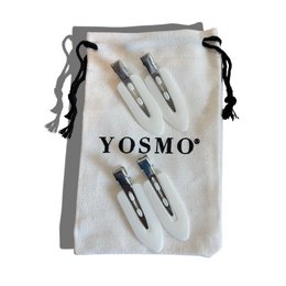 Pinzas para el cabello profesionales YOSMO – Paquete de 4 – Ideal para peinado, maquillaje y cuidado de la piel