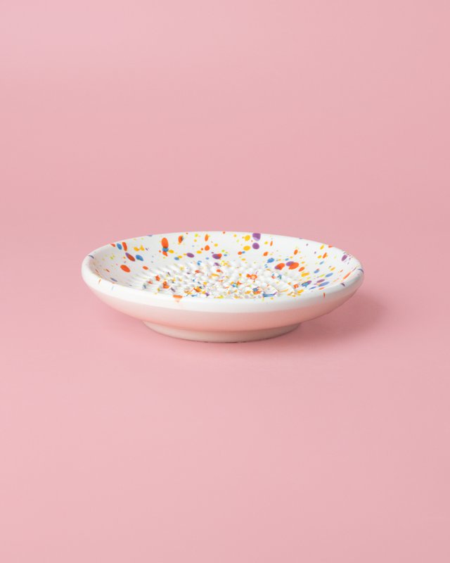 Rallador Little Artisanal Ceramic Plate / Multicolor Carnival