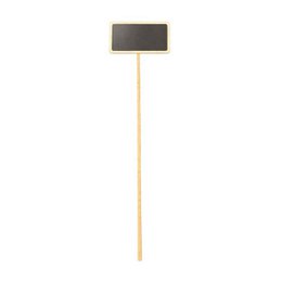  "Rectangle chalkboard 45cm with wooden stick handle, dark gray writing surface, bulk pack of 10 pieces"