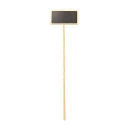 "Rectangle chalkboard 45cm with wooden stick handle, dark gray writing surface, bulk pack of 10 pieces"