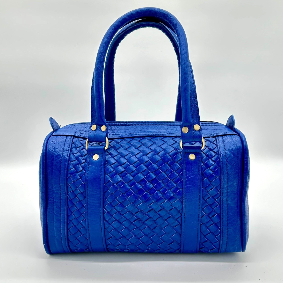 Rex Bag Blue - Handgemaakte lederen tas