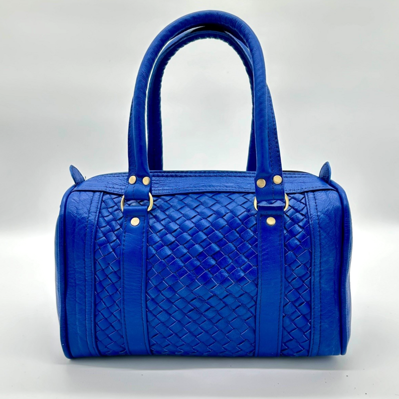 Borsa Rex Blu - borsa in pelle fatta a mano
