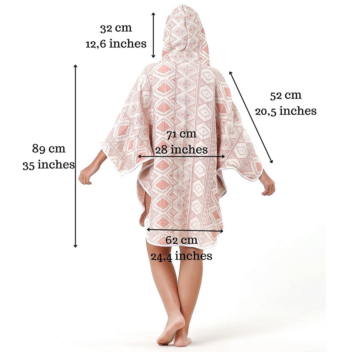 Bomuldsgaze Beach Poncho
