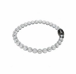 Ladies Armband Rock Crystal 6 mm mit Basisperlen
