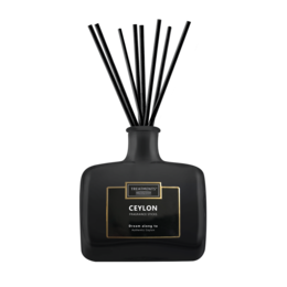 Fragrance sticks in Ceylon scent, 150 ml. Reed diffuser with a blend of natural essential oils for a long-lasting, aromatic experience.
