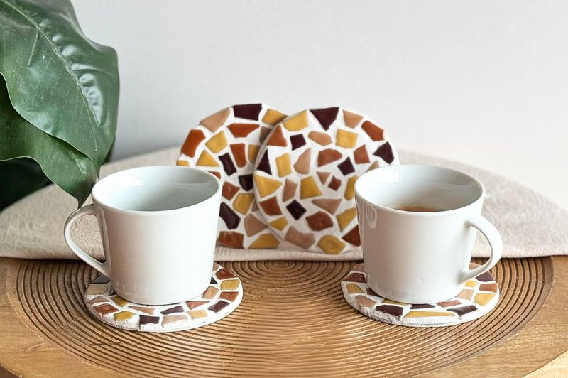 Coaster a mosaico del pacchetto fai -da -te (incluso il titolare)