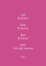 Karte 'Liebe'