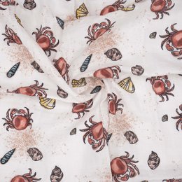 Muslin klud økologisk bomuld 120x120cm • Sealife