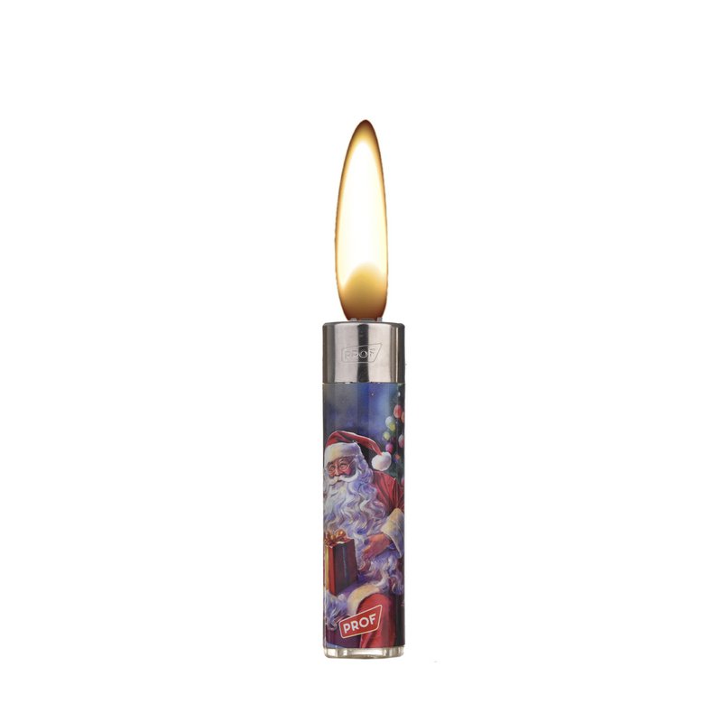 Briquet PROF Rechargeable à Pierre Père Noël Vintage