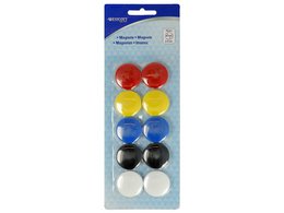 Magneet Westcott matching pak op 10st. Ø 30 mm x 8 mm, 900 g dop: 6-8 vel 80 g papier