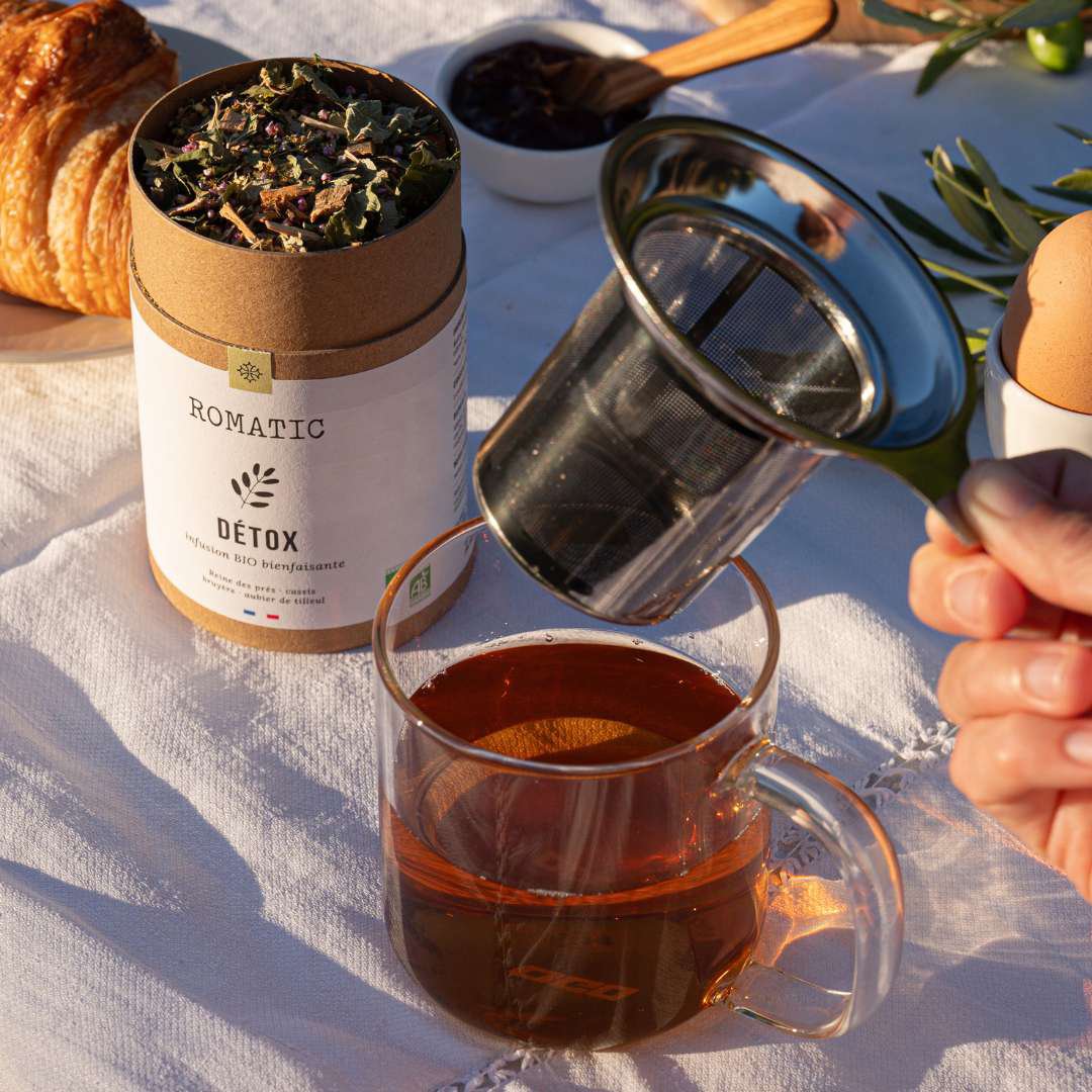 DETOX biologische infusie 50g - moerasspirea - zwarte bessenbladeren - heidebloemen - lindespinthout
