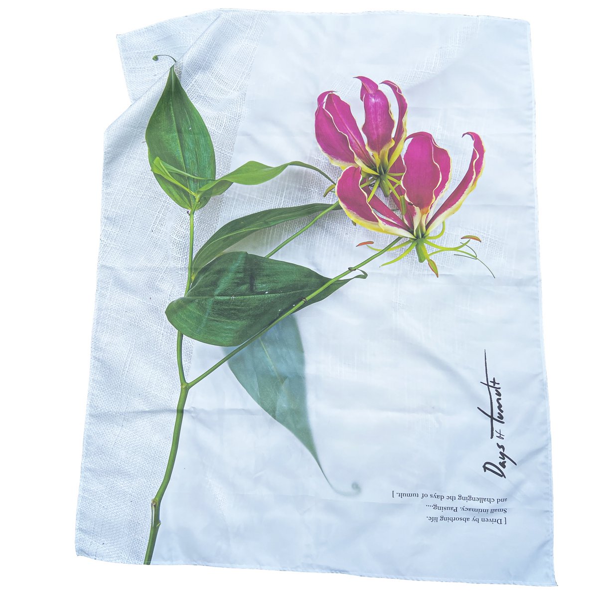 Lillies on Fire - 140x180cm picnic plaid + tote bag