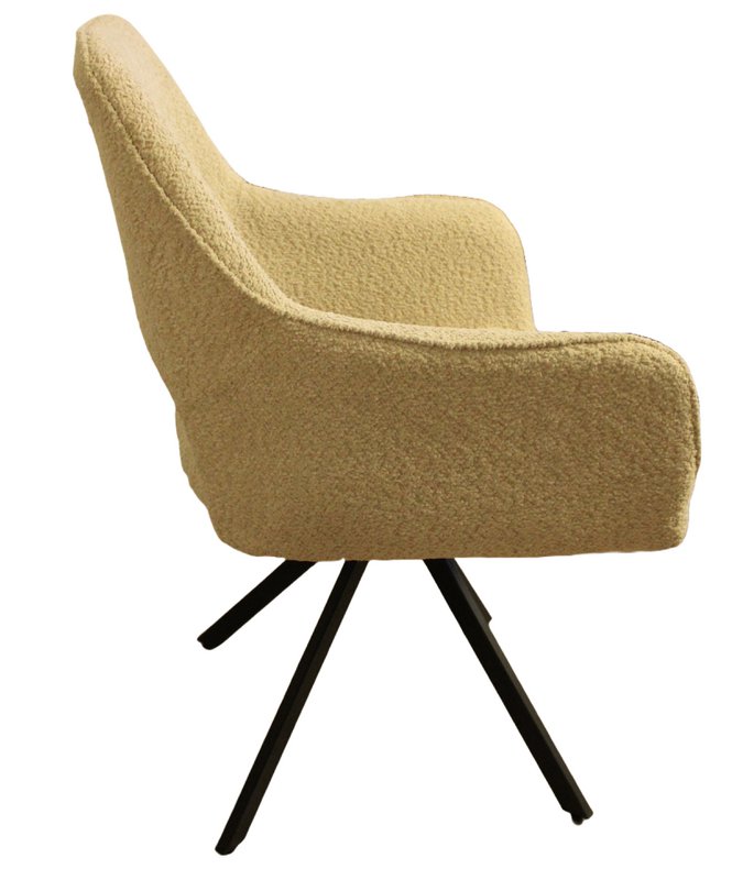Spisestuestol Nova 360 grader drejelig! Chenille Beige