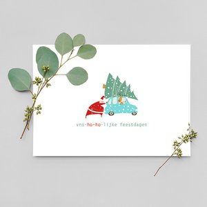 Weihnachtskarte - Frohe-Ho-Ho-Feiertage Kopie