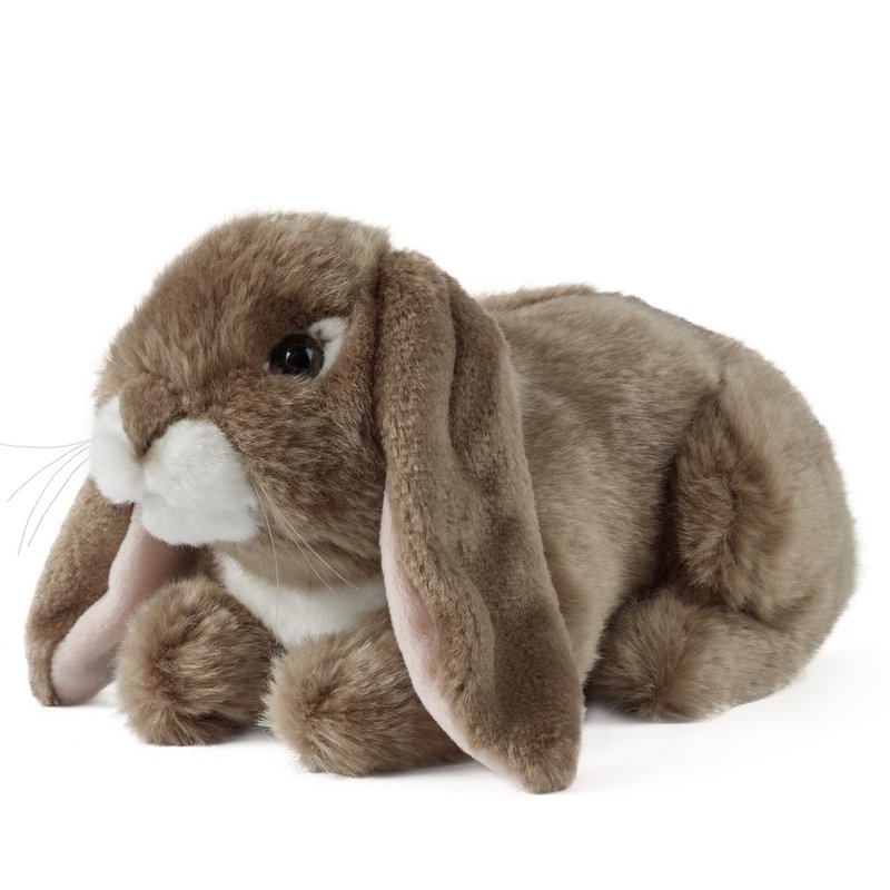 DARK BROWN LOP EARED RABBIT 24CM