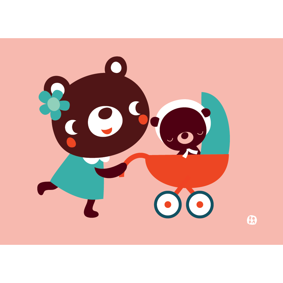 Tarjeta de oso - Babybear