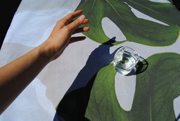 Deli Monstera - deluxe cotton tablecloth