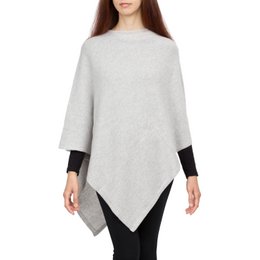 LOVELY - Poncho carré classique en pur cachemire