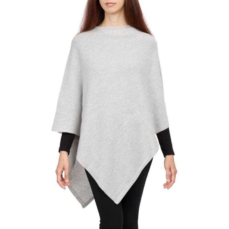 LOVELY - Poncho carré classique en pur cachemire