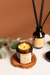 FRESH LEMONGRASS Mood Kerze - Braunglas Mini