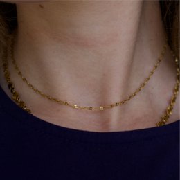 Accho – Blumen-Halskette, 2 mm