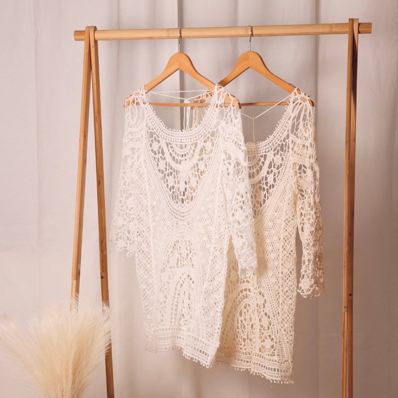 Robe bohème au crochet "Philippines"