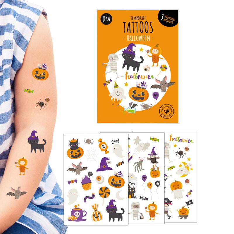 Counter display children's tattoos Halloween (20 pieces)