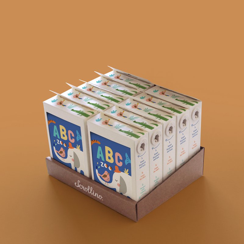 ABCs læringsbog med dyr - Scrollino ABC Zoo