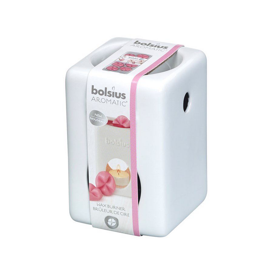 Quemador de cera aromática Bolsius cuadrado