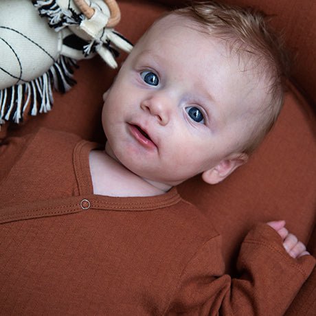 Long Sleeve Bodysuit - Amber Brown
