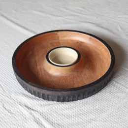 Taca do serwowania | Wyjmowana miska Mango Dual Tone Two | Drewno